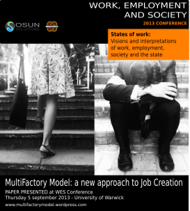 The MultiFactory model has been accepted at WES conference. Our first academic presentation of the model !